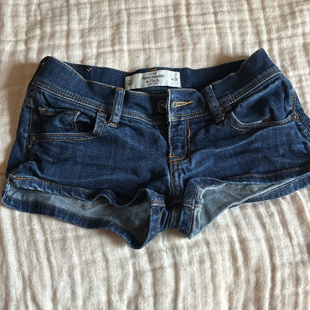 abercrombie jean shorts